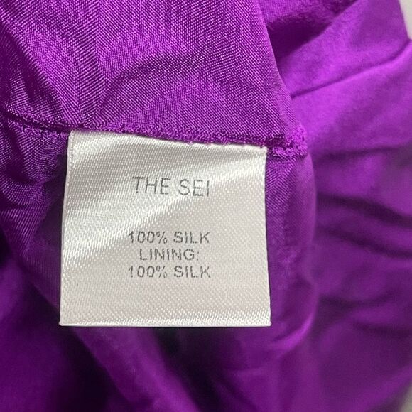 NWTs The Sei Ruched Silk Mini Skirt Size 10 - Picture 16 of 16